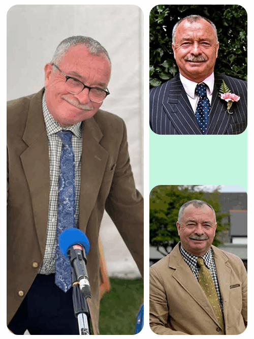 Frank Kane Personal pictures from facebook for the website judging the gundog breed. a dog book